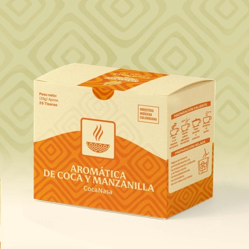 Aromática de coca y manzanilla de Coca Nasa